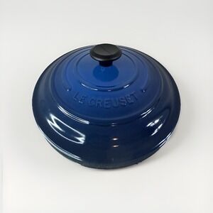 Le Creuset‎ Signature Round Dutch Oven Lid ONLY #24 Indigo Blue France